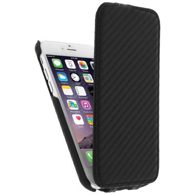 Etui clapet carbone pour Apple iphone 6 4.7''