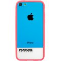 Coque rigide Pantone transparente et rose pour iPhone 5C