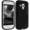 Coque silicone S line bi-matiere noire pour Samsung Galaxy Trend /S Duos S7562 / S Duos S7582 / S Duos 7580