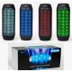 Enceinte lumineuse bluetooth rouge multi-fonctions