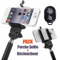 Pack Perche à Selfie + Déclencheur Bluetooth