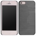 Coque silicone effet métallique noir pour iPhone 5 / 5S
