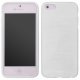 Coque silicone effet metalique blanc pour iPhone 5 / 5S
