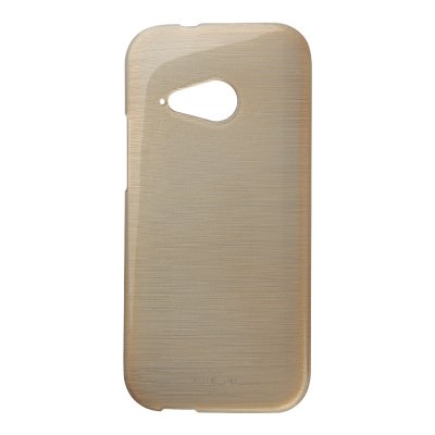 Coque silicone effet métallique doré pour HTC One M8 Mini 2