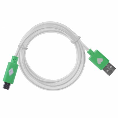 Câble lumineux vert USB / Lightning