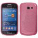 Coque silicone effet métallique rose pour Samsung Galaxy Trend S7562 / S7560