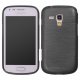 Coque silicone effet métallique noir pour Samsung Galaxy Trend S7562 / S7560