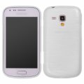 Coque silicone effet métallique blanc pour Samsung Galaxy Trend S7562 / S7560