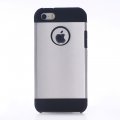 Coque hublot bi-matières argenté et noir pour iPhone 5 / 5S