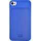 Coque rigide Colorblock bleue pour iPhone 4/4S avec emplacement pour carte