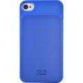 Coque rigide Colorblock bleue pour iPhone 4/4S avec emplacement pour carte