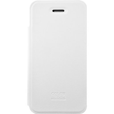 Etui folio Colorblock blanc pour iPhone 4/4S avec emplacement pour carte