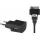 Mini chargeur secteur noir 1A pour iPhone/iPod et téléphones micro USB