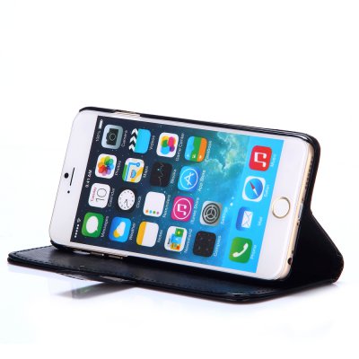 Etui livre noir pour Apple iPhone 6 Plus 5.5''