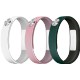Pack de 3 bracelets vert, rose et blanc taille S pour Sony SmartBand