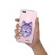 Coque iPhone 7 Plus / 8 Plus anti-choc souple angles renforcés transparente Loup geometrique Evetane.