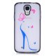 Coque transparente Butterfly shoes phosphorescent Samsung Galaxy s4
