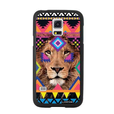 Coque Lion aztèque pour Samsung Galaxy S5 mini G800