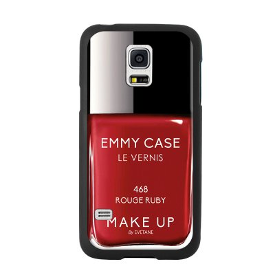 Coque Vernis rouge pour Samsung Galaxy S5 mini G800