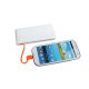 Batterie de secours 2 en 1 blanc et orange 6000 mAh USB / Lightning