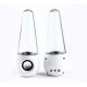 Hauts-parleurs Dancing Water 2.0 blanc eau et lampe à LED mini jack 3.5 mm
