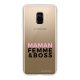 Coque Samsung Galaxy A8 2018 360 intégrale transparente Femme Boss Tendance La Coque Francaise.