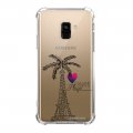 Coque Samsung Galaxy A8 2018 anti-choc souple angles renforcés transparente Paname plage La Coque Francaise.