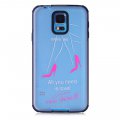 Coque transparente All you need is shoes phosphorescent Samsung Galaxy S5