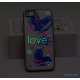 Coque transparente Love phosphorescent pour Apple iPhone 4/4S