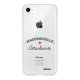 Coque iPhone 7/8/ iPhone SE 2020/ 2022 silicone transparente Mademoiselle Attachiante ultra resistant Protection housse Motif Ecriture Tendance Evetane