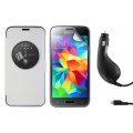 Pack protection et énergie blanc et noir pour Samsung Galaxy S5 Mini G800