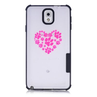 Coque transparente I love animals phosphorescent Samsung Galaxy Note 3