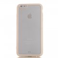 Coque transparente avec bumper beige pour Apple iPhone 6 Plus
