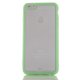 Coque transparente avec bumper vert pour Apple iPhone 6 Plus