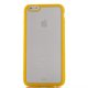 Coque transparente avec bumper jaune pour Apple iPhone 6 Plus