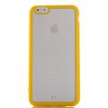 Coque transparente avec bumper jaune pour Apple iPhone 6 Plus