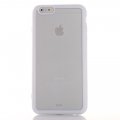 Coque transparente avec bumper blanc pour Apple iPhone 6 Plus