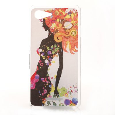 Coque rigide femme fleurs pour Sony Xperia E3