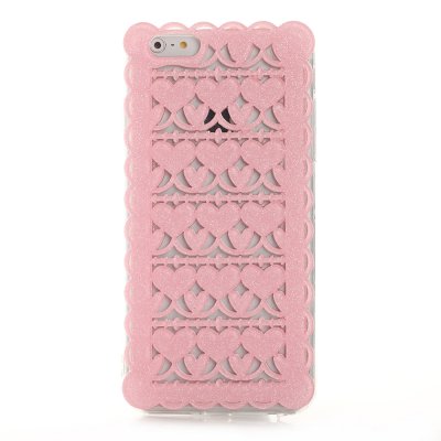 Coque rigide dentelle rose pailletée pour Apple iPhone 6 Plus