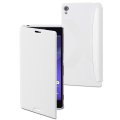 Mfx Etui Easy Folio Blanc Pour Sony Xperia Z3**