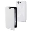 Mfx Etui Easy Folio Blanc Pour Sony Xperia Z3 Compact**