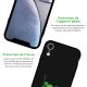 Coque iPhone Xr Silicone Liquide Douce noir After Mojito Evetane.