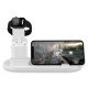 Station de charge 6 en 1 sans fil pour iPhone, Samsung, Apple Watch et Airpods - Blanc