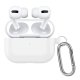 Housse de protection  pour Airpods Pro Silicone Liquide Blanc