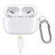 Housse de protection  pour Airpods Pro Silicone Liquide Blanc