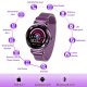 Montre connectée féminine de sport ecran diamant - Violet