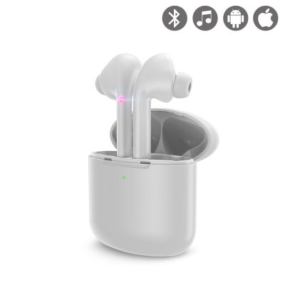 Ecouteurs Bluetooth Sans fil intra-auriculaire Blanc