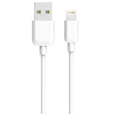 Câble Lightning USB 2 A , 1 m résistant blanc