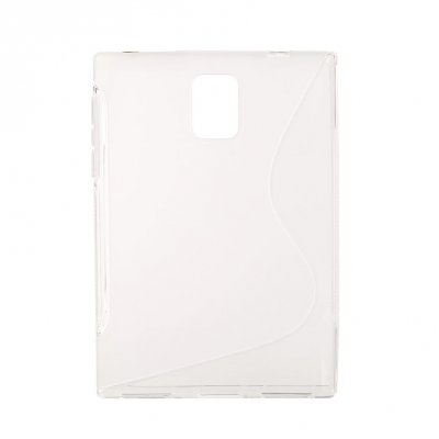 Coque TPU Sline blanc transparent bimatière pour BLACKBERRY Q30