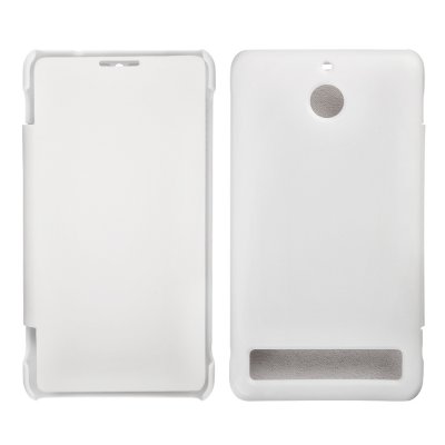 Etui livre blanc pour Sony Xperia E1